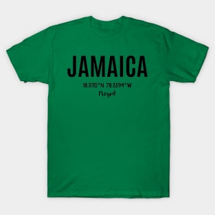 Jamaica Negril w/Coordinates T-Shirt